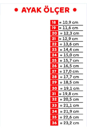257 Ortopedik Destekli Babet 22-25