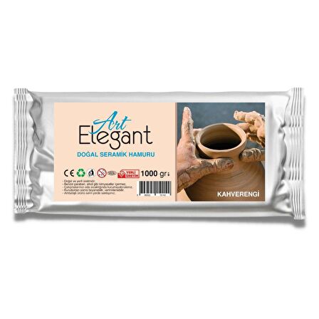 ART ELEGANCE Art Elegant Seramik Hamuru 1000gr Kahverengi