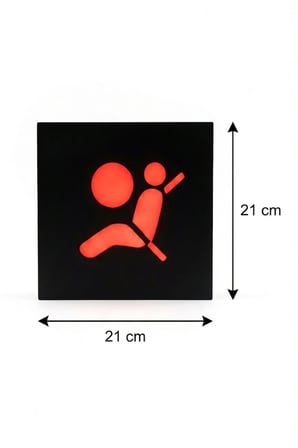 Airbag Tasarımlı Dekoratif Aydınlatma (21x21cm)