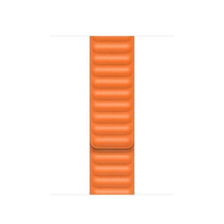 Smcase Apple Watch Series 4 5 44mm Uyumlu Kordon Mıknatıslı Deri Tasarım Ayarlanabilir KRD 34