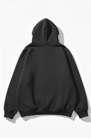 Unisex Yumuşak Dokulu Butterfly Memories Baskılı Tasarım Oversize 3 İplik Hoodie Sweatshirt