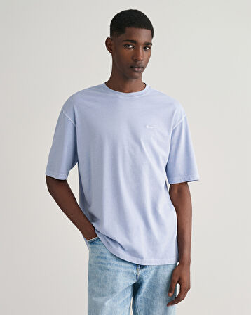 GANT Erkek Mavi Relaxed Fit Bisiklet Yaka T-shirt