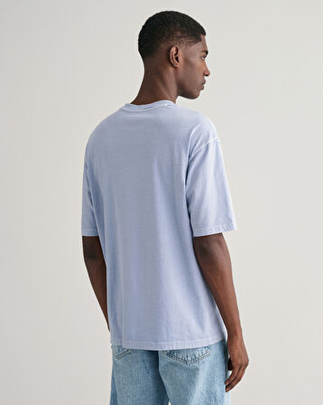 GANT Erkek Mavi Relaxed Fit Bisiklet Yaka T-shirt