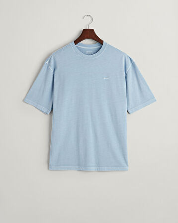 GANT Erkek Mavi Relaxed Fit Bisiklet Yaka T-shirt