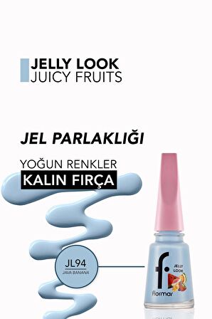 Flormar Jelly Look Yüksek Pigmentli & Parlak Bitişli Jel Görünümlü Oje