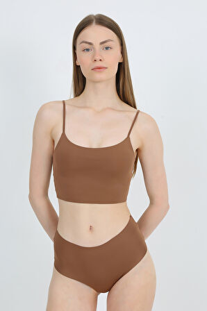 Yüksek Bel Basic Lazer Kesim Bikini Külot 3'lü Paket