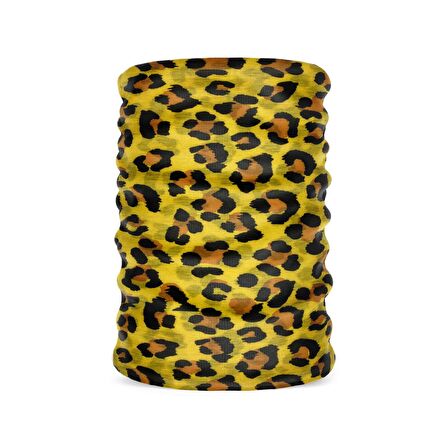 BHANDANA Turuncu Leopar Boru Bandana