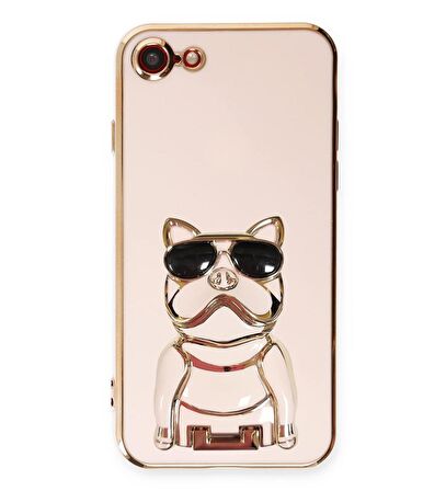 Smcase Apple iPhone Se 2020 Kılıf Standlı Kamera Korumalı Bulldog Silikon
