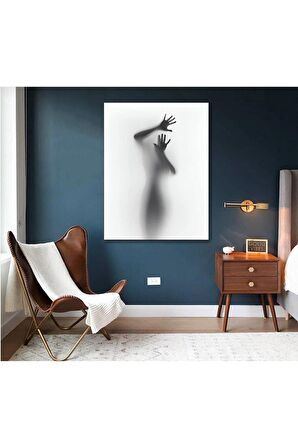 Siluet Kanvas Gülen Tablo