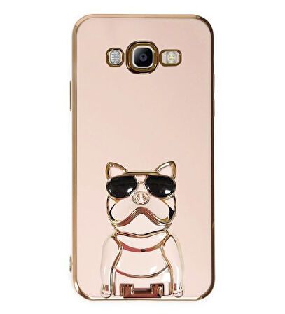 Smcase Samsung Galaxy J7 2015 Kılıf Standlı Kamera Korumalı Bulldog Silikon
