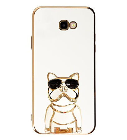 Smcase Samsung Galaxy J7 Prime Kılıf Standlı Kamera Korumalı Bulldog Silikon