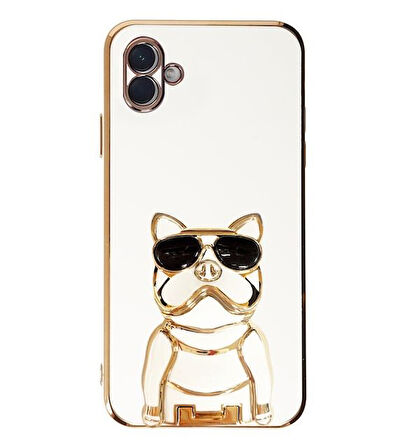 Smcase Samsung Galaxy A04E Kılıf Standlı Kamera Korumalı Bulldog Silikon