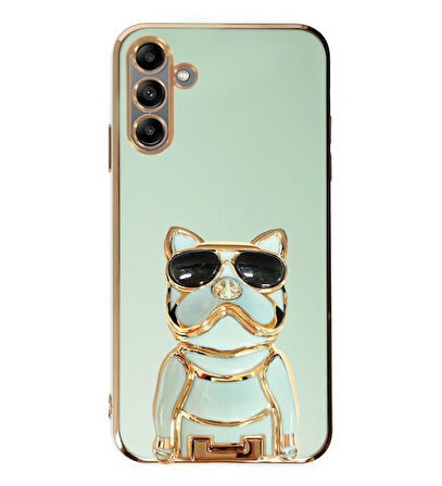 Smcase Samsung Galaxy A04S Kılıf Standlı Kamera Korumalı Bulldog Silikon