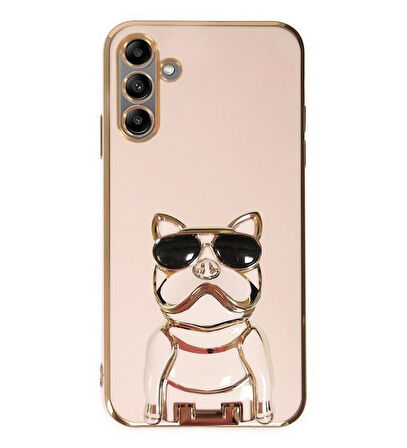Smcase Samsung Galaxy A04S Kılıf Standlı Kamera Korumalı Bulldog Silikon