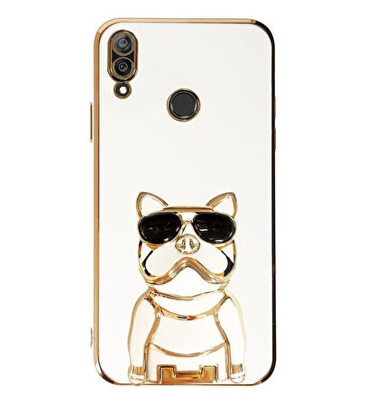 Smcase Huawei Y7 2019 Kılıf Standlı Kamera Korumalı Bulldog Silikon