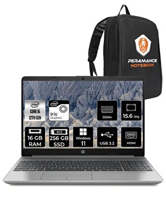 HP 250 G9 i5 1235U 16GB 256GB SSD 15.6" FHD W11 PRO 6Q8N9ES & PER4 ÇANTA