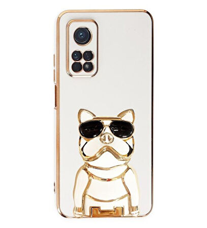 Smcase Xiaomi Mi 10T Kılıf Standlı Kamera Korumalı Bulldog Silikon