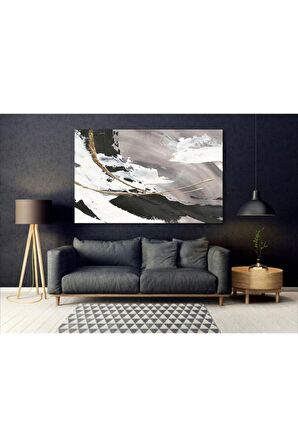 Modern Soyut Kanvas Gülen Tablo