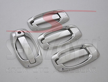 S-Dizayn Citroen Nemo Krom Kapı Kolu 4 Kapı 8 Prç 2008 Üzeri (Set)