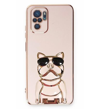 Smcase Xiaomi Redmi Note 10 Kılıf Standlı Kamera Korumalı Bulldog Silikon