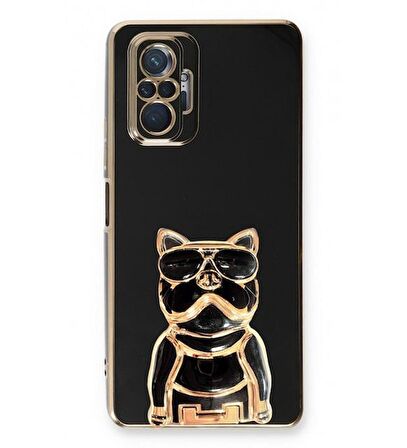 Smcase Xiaomi Redmi Note 10 Pro Kılıf Standlı Kamera Korumalı Bulldog Silikon