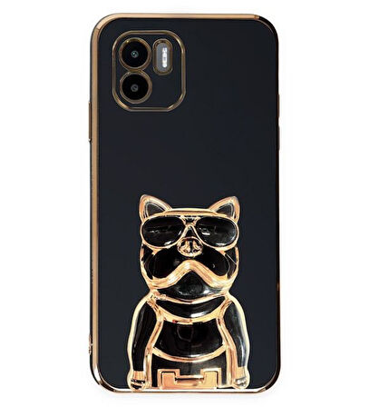 Smcase Xiaomi Redmi A1 Kılıf Standlı Kamera Korumalı Bulldog Silikon