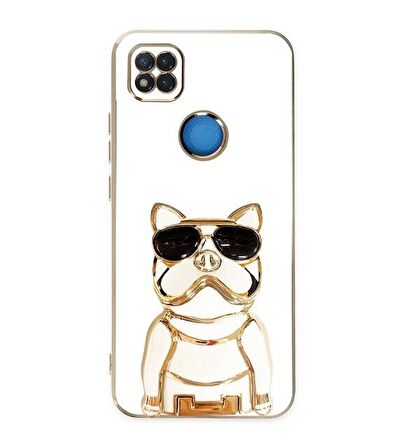 Smcase Xiaomi Redmi 9c Kılıf Standlı Kamera Korumalı Bulldog Silikon