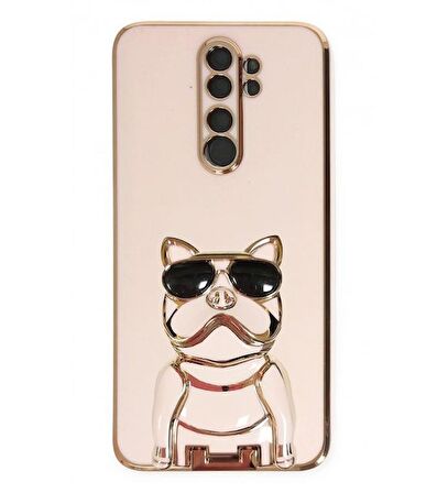 Smcase Xiaomi Redmi Note 8 Pro Kılıf Standlı Kamera Korumalı Bulldog Silikon