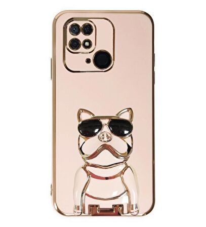 Smcase Xiaomi Redmi 10C Kılıf Standlı Kamera Korumalı Bulldog Silikon