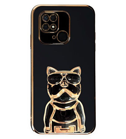 Smcase Xiaomi Poco C40 Kılıf Standlı Kamera Korumalı Bulldog Silikon