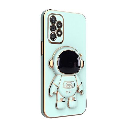 Smcase Samsung Galaxy A73 Kılıf Standlı Kamera Korumalı Astronot Silikon