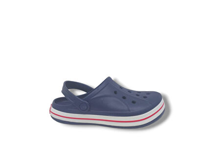 Cflex 22233 Unisex Lacivert Kırmızı Beyaz Sabo Terlik Sandalet