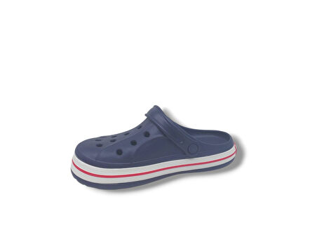 Cflex 22233 Unisex Lacivert Kırmızı Beyaz Sabo Terlik Sandalet