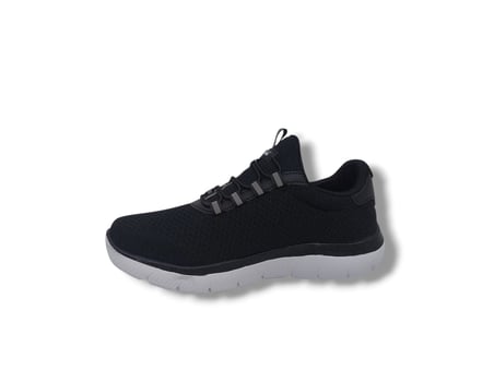 Bewild 434 Unisex Siyah Çorap Model File Hafif Taban Loafer Büyük Numara Spor Ayakkabı 45 46 47 48