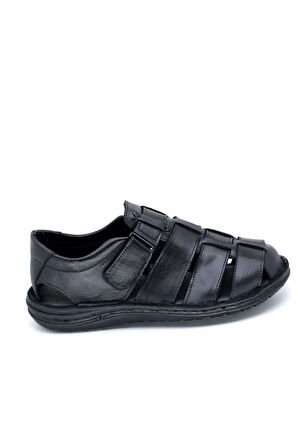 476424 Doğal Deri Anatomic Rahat Kapalı Sandalet