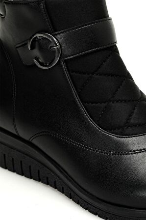 POLARIS 165115.Z.3PR Siyah Kadın Dolgu Topuk Bot