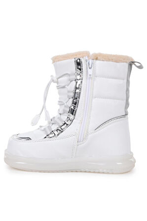 Trendyshose 9090-1 Kız Çocuk Kurklu Soğuk Geçirmez Yağmur Geçirmez Bot