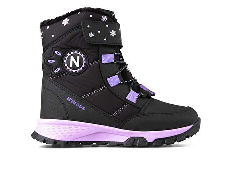 Trendyshose 014 Kız  Çocuk soğuk Geçirmez Polarlı Kar Botu