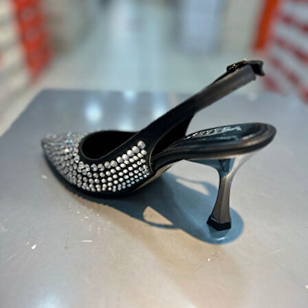 Trendyshose 06177 Taşlı Topuk Kadın Ayakkabı