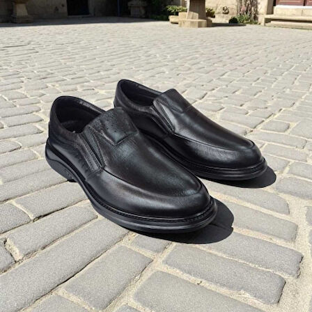 Pepita 1143 Doğal Deri Anatomic Rahat Kaymaz Taban Erkek Ayakkabı