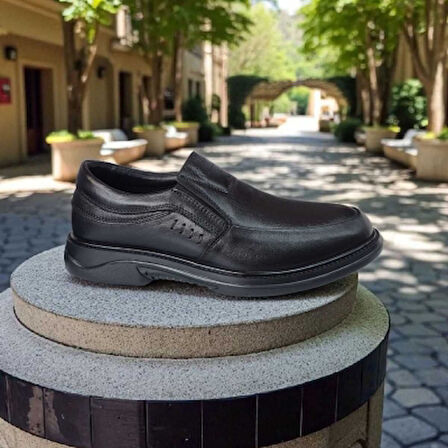 Pepita 1143 Doğal Deri Anatomic Rahat Kaymaz Taban Erkek Ayakkabı