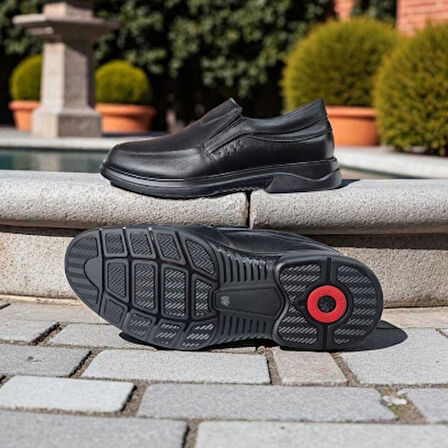 Pepita 1143 Doğal Deri Anatomic Rahat Kaymaz Taban Erkek Ayakkabı