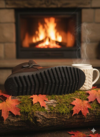 Trendyshose 6746 Kalın Taban Rahat Kaymaz Taban Bot