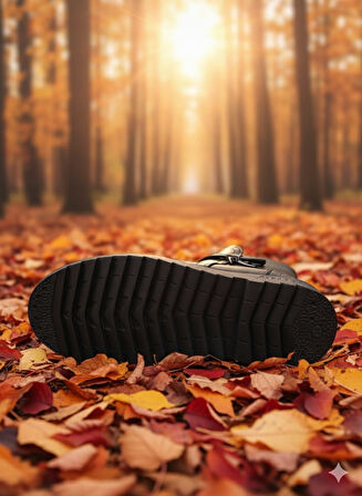 Trendyshose 6746 Kalın Taban Rahat Kaymaz Taban Bot