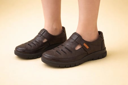 Trendyshose 1261 Tam Anatomic Deri Yazlık Garantılı kadın Ayakkabı