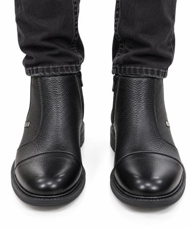 Trendyshose 3011 Erkek Doğal Deri Rahat Gunluk Bot
