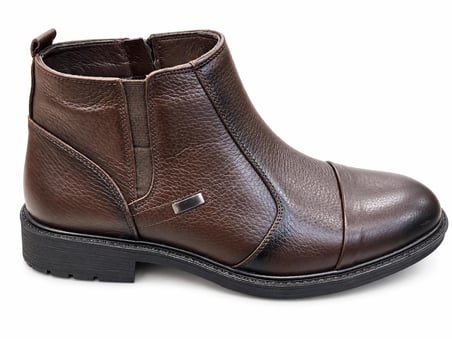 Trendyshose 3011 Erkek Doğal Deri Rahat Gunluk Bot