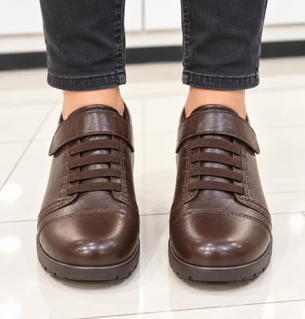 Trendyshose 39 Doğal Deri Rahat Anatomic Kadın Ayakkabı