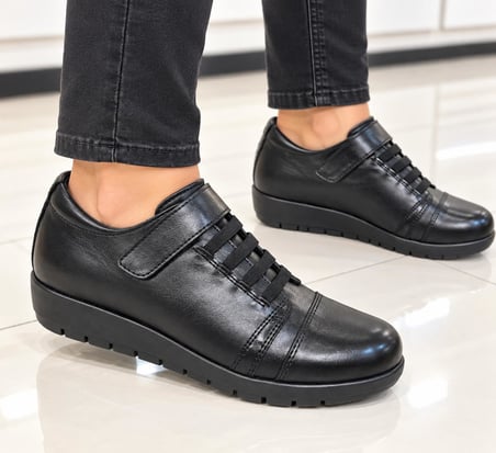 Trendyshose 39 Doğal Deri Rahat Anatomic Kadın Ayakkabı