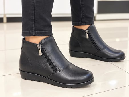 Trendyshose 7177 Doğal Deri Rahat Anatomic Kadın Bot